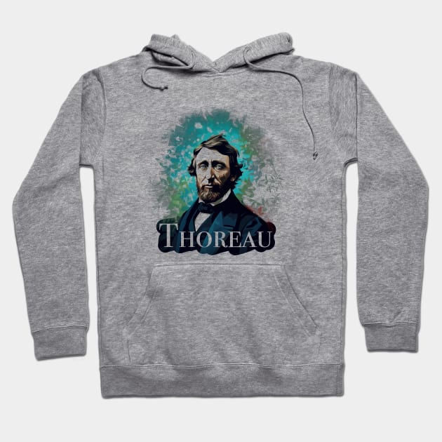 Henry David Thoreau (Light) Hoodie by WickedAngel